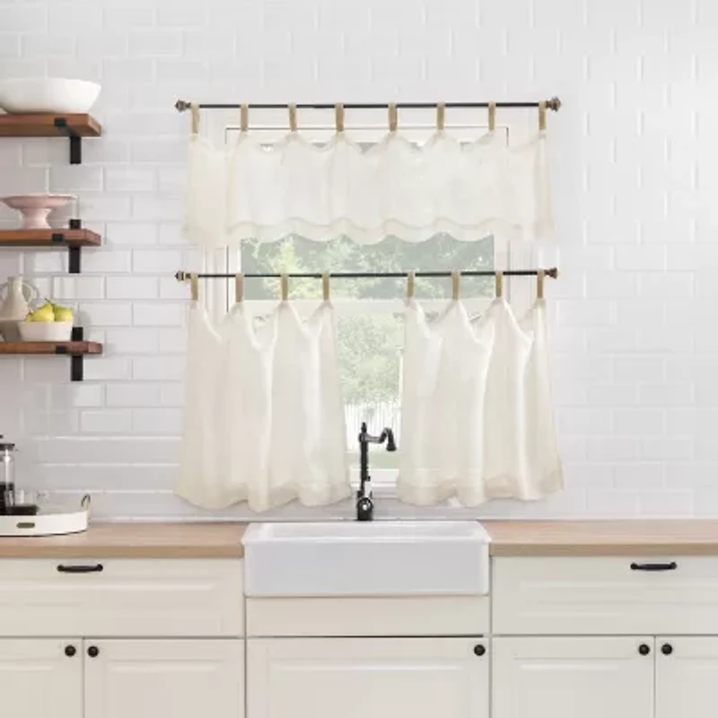 No 918 Brinley Tab Top Tailored Valance