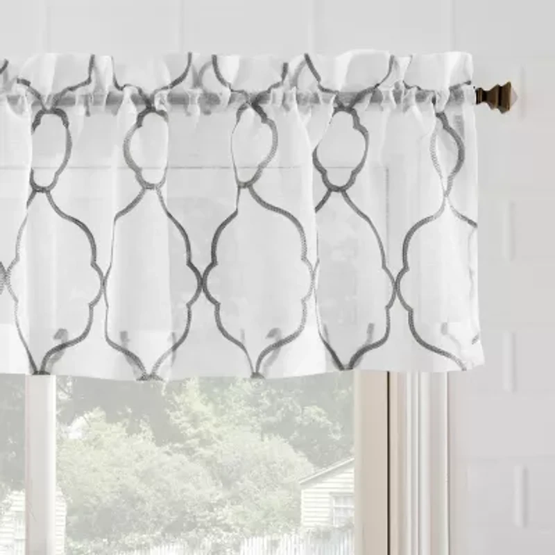 No 918 Micah 2-pc. Rod Pocket Window Tier