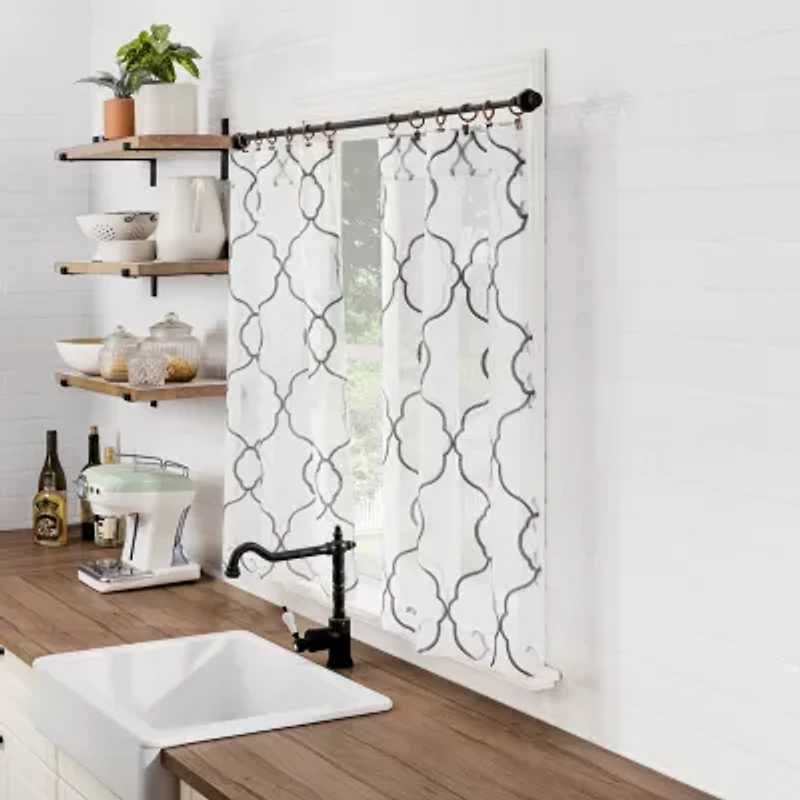 No 918 Micah 2-pc. Rod Pocket Window Tier