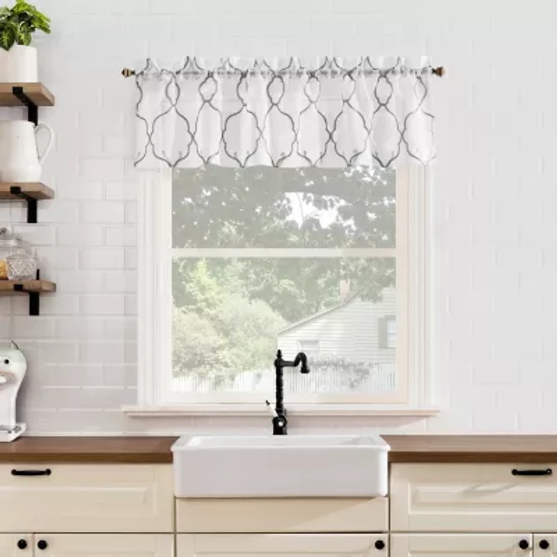 No 918 Micah 2-pc. Rod Pocket Window Tier