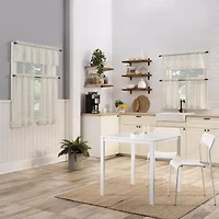 No 918 Teagan 2-pc. Rod Pocket Window Tier