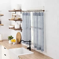 No 918 Teagan 2-pc. Rod Pocket Window Tier