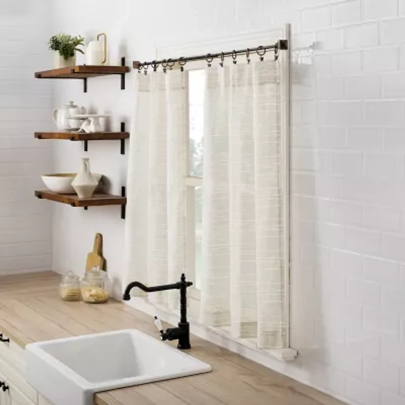 No 918 Teagan 2-pc. Rod Pocket Window Tier