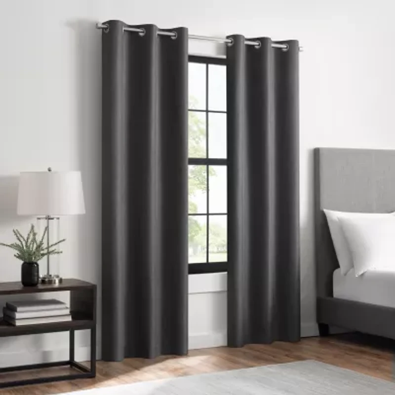Eclipse Welwick Magnitech Grommet Top 100% Blackout Single Curtain Panel