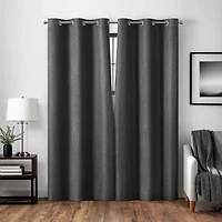 Eclipse Welwick Magnitech Grommet Top 100% Blackout Single Curtain Panel