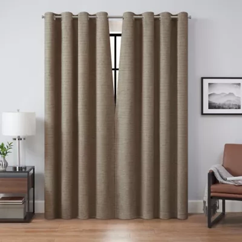 Eclipse Branson Magnitech Grommet Top 100% Blackout Single Curtain Panel
