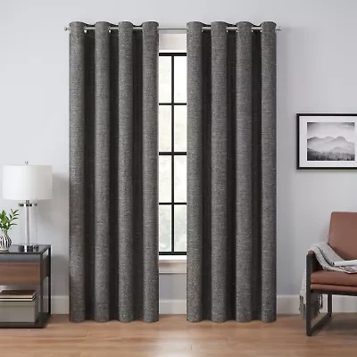 Eclipse Branson Magnitech Grommet Top 100% Blackout Single Curtain Panel