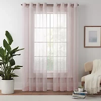 Eclipse Livia Grommet Top Sheer Single Curtain Panel