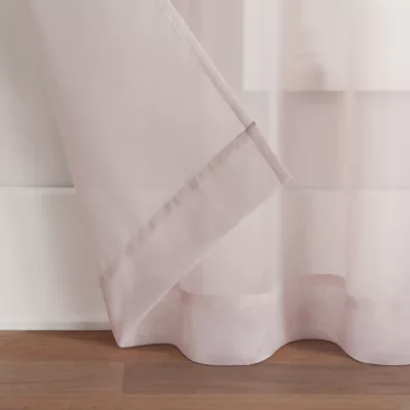 Eclipse Livia Grommet Top Sheer Single Curtain Panel