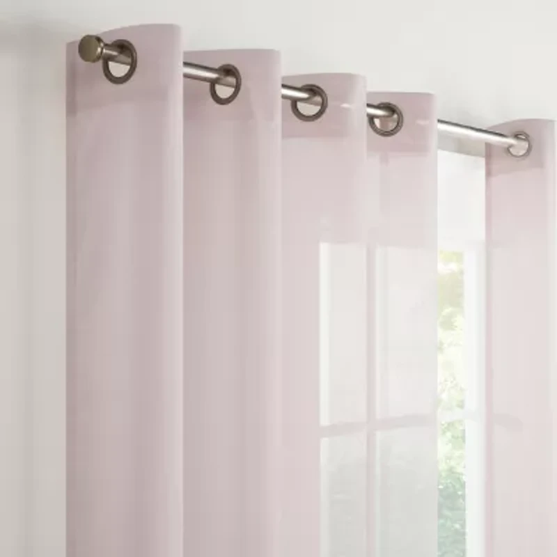 Eclipse Livia Grommet Top Sheer Single Curtain Panel