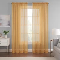 Eclipse Emina Rod Pocket Sheer Single Curtain Panel