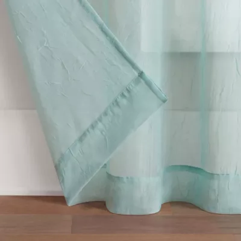 Eclipse Emina Grommet Top Sheer Single Curtain Panel