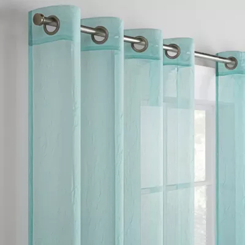 Eclipse Emina Grommet Top Sheer Single Curtain Panel