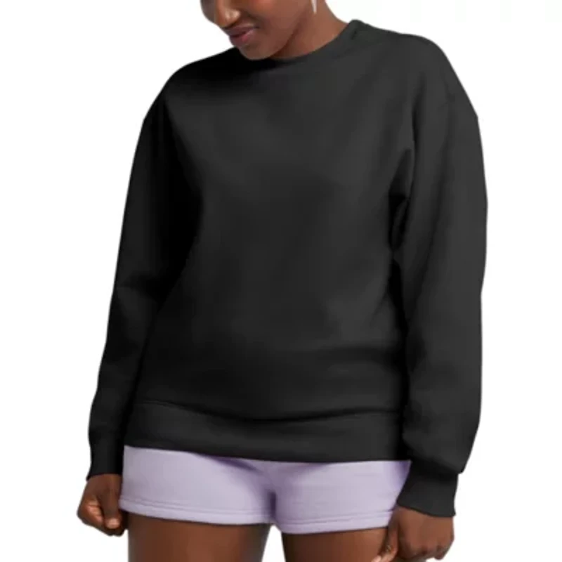 Hanes Womens Crew Neck Long Sleeve Sweatshirt