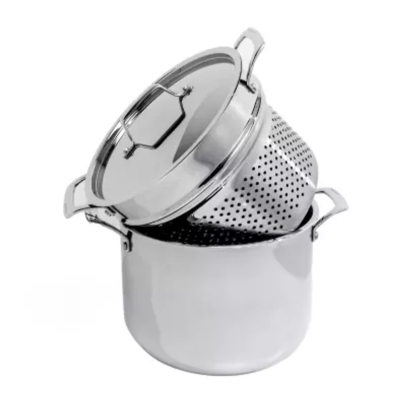 BergHOFF Pro Straight Stainless Steel Tri-Ply 13-pc. Cookware Set