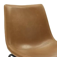 2-pc. Faux Leather Kitchen Barstools