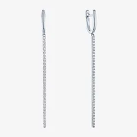 Diamond Addiction (G-H / Si2-I1) Womens 1/3 CT. T.W. Lab Grown White Diamond 10K White Gold Drop Earrings