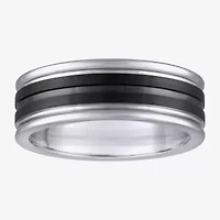 Mens 8MM Tungsten Wedding Band