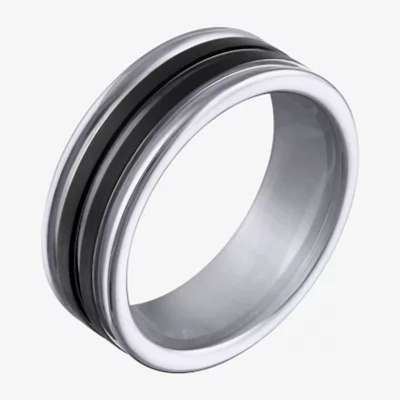 Mens 8MM Tungsten Wedding Band