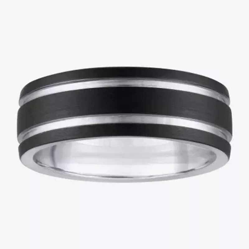 Mens 8MM Tungsten Wedding Band