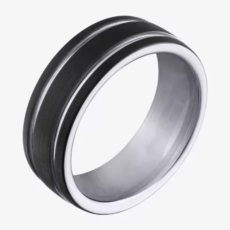 Mens 8MM Tungsten Wedding Band