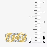 Diamond Addiction (G-H / Si2-I1) Womens 1/4 CT. T.W. Lab Grown White 14K Gold Over Silver Band
