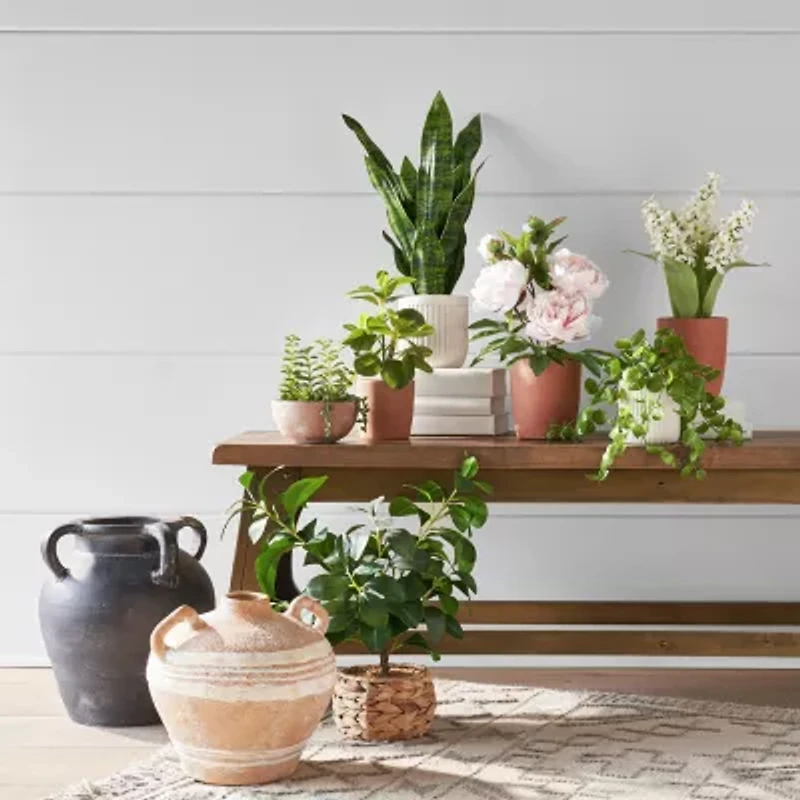 Linden Street 16.25" White Hyacinth Potted Artificial Plant