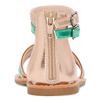 Thereabouts Little & Big Kid Girls Addison Ankle Strap Gladiator Sandals