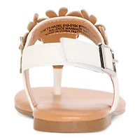 Thereabouts Little & Big Kid Girls Hazel Adjustable Strap Flat Sandals