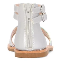 Thereabouts Little & Big Kid Girls Addison Ankle Strap Gladiator Sandals