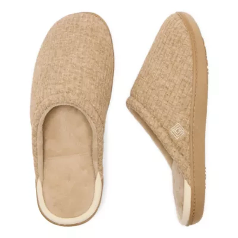 Isotoner Sweater Knit Womens Ballerina Slippers
