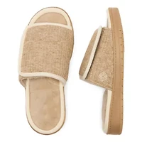 Isotoner Sweater Knit Adjustable Womens Slip-On Slippers