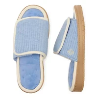 Isotoner Sweater Knit Adjustable Womens Slip-On Slippers