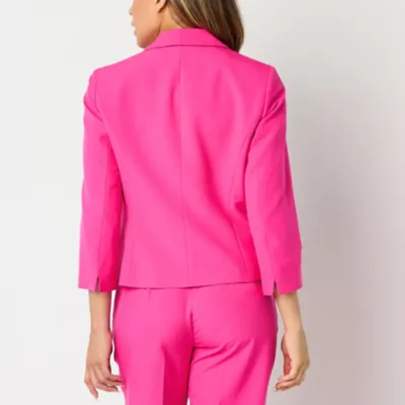 Black Label by Evan-Picone Womens Classic Fit Double Breasted Suit Jacket