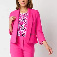 Black Label by Evan-Picone Womens Classic Fit Double Breasted Suit Jacket