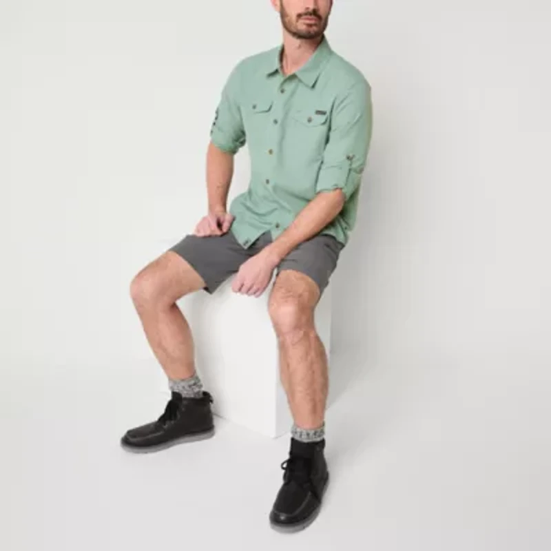 Free Country Mens Long Sleeve Regular Fit Button-Down Shirt
