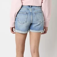 Arizona Juniors Womens High Rise Juniors Shortie Short