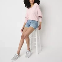 Arizona Juniors Womens High Rise Juniors Shortie Short