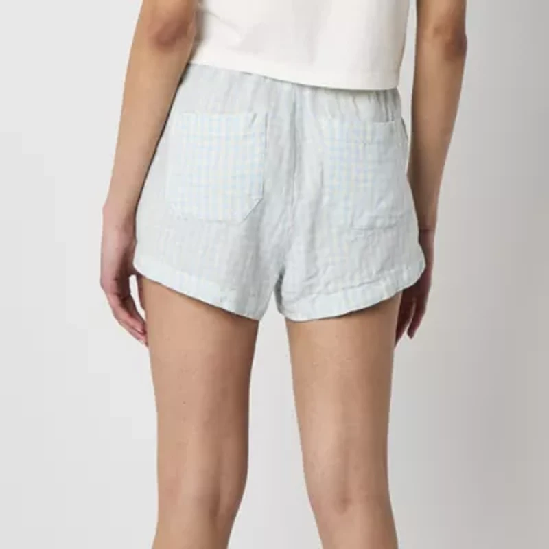 Arizona Womens Mid Rise Juniors Pull-On Short