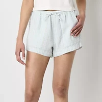 Arizona Womens Mid Rise Juniors Pull-On Short