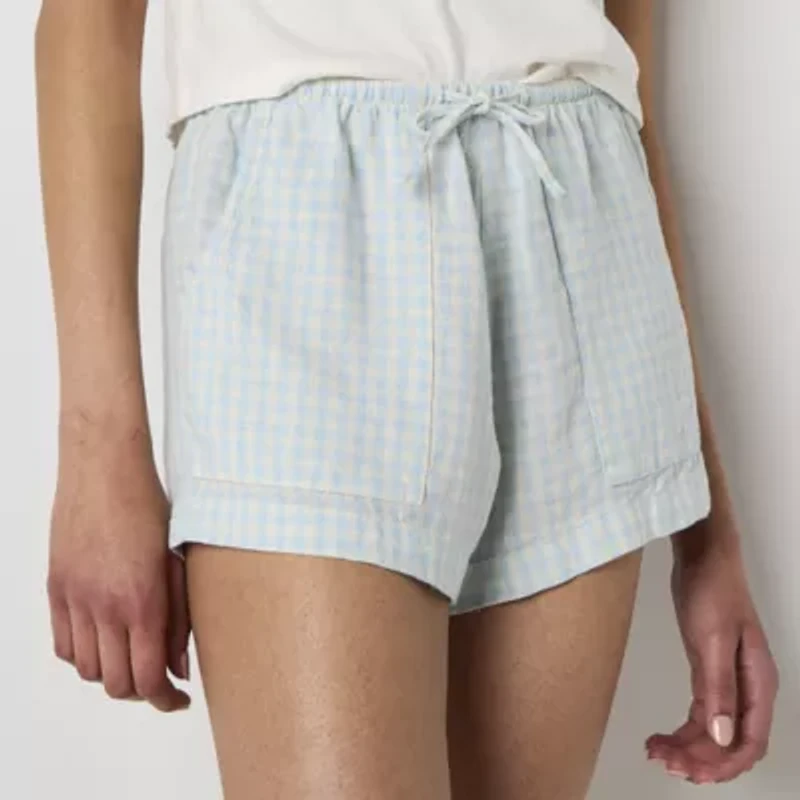 Arizona Womens Mid Rise Juniors Pull-On Short