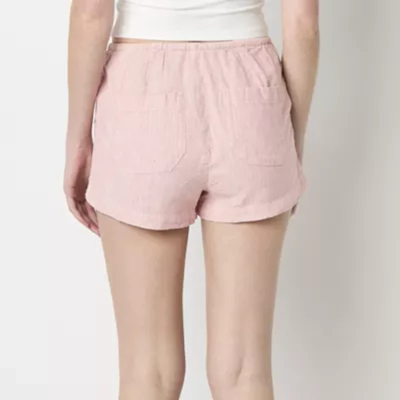 Arizona Juniors Womens Mid Rise Pull-On Short