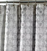 Avanti Galaxy Silver Shower Curtain