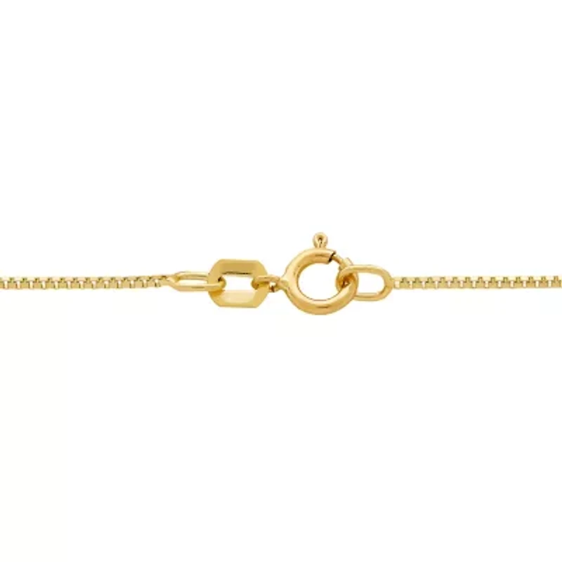 14K Gold .75mm Box Chain Necklace