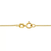 14K Gold .75mm Box Chain Necklace