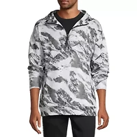 Sports Illustrated Mens Hooded Long Sleeve Quarter-Zip Pullover