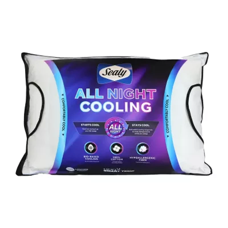 Sealy® All Night Allergen Barrier Medium Density Bed Pillow