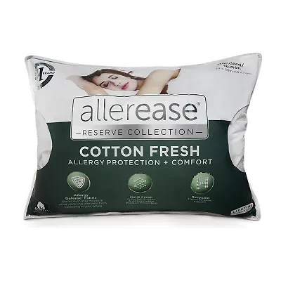 Allerease Cotton Fresh Allergen Barrier Medium Density Bed Pillow