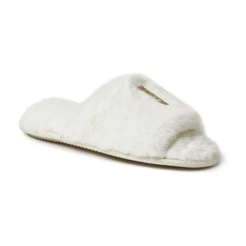 Dearfoams Lane Bridal Womens Memory Foam Slip-On Slippers