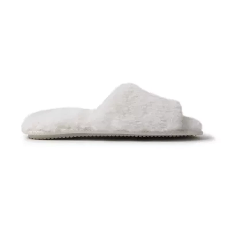 Dearfoams Lane Bridal Womens Memory Foam Slip-On Slippers